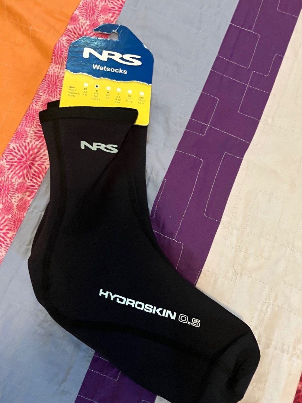 NPS neoprene socks, NWT, small